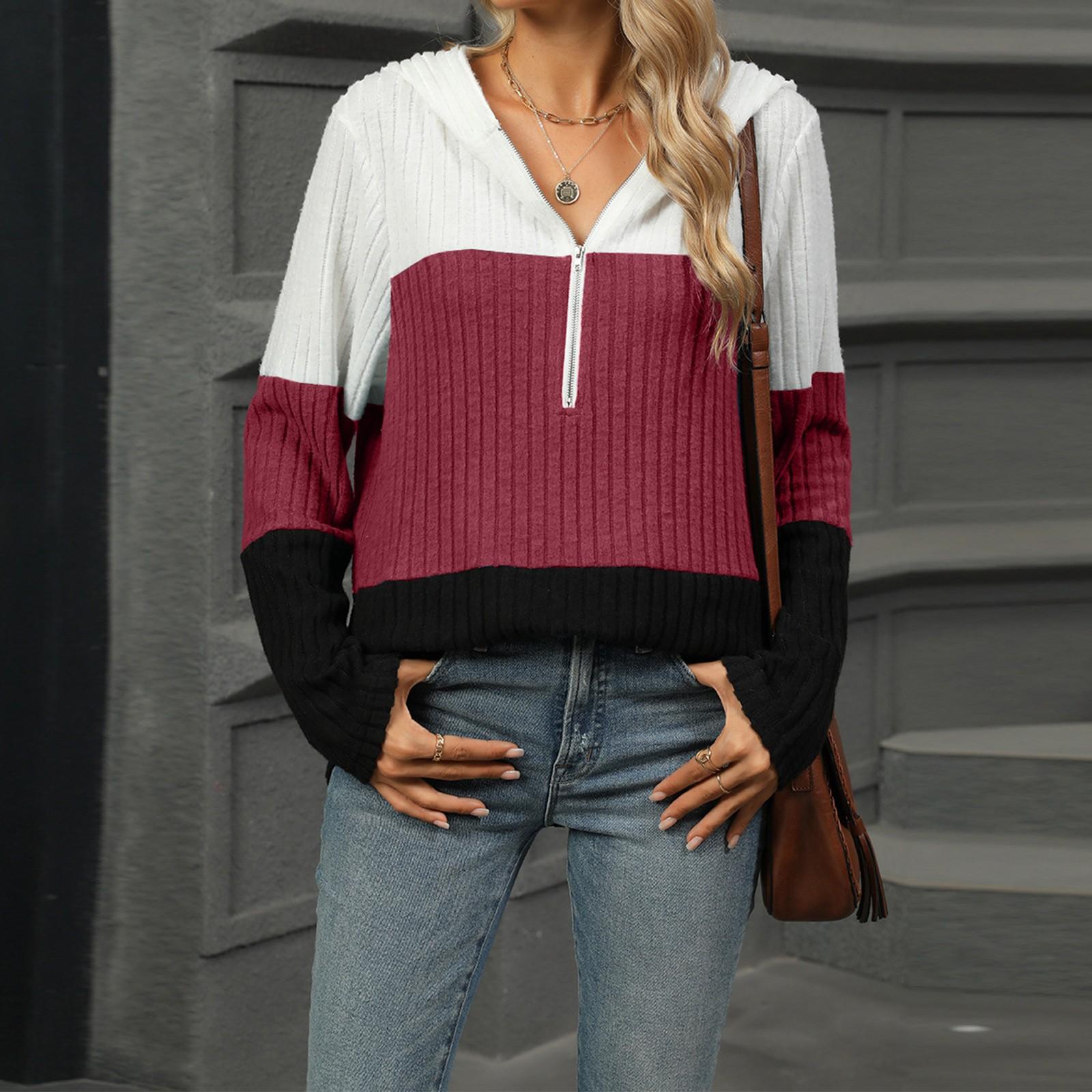 

Женские толстовки с капюшоном, повседневные свободные рубашки с длинным рукавом и v-образным вырезом на пуговицах, топы, пуловеры, осенняя одежда, наряды XL винный