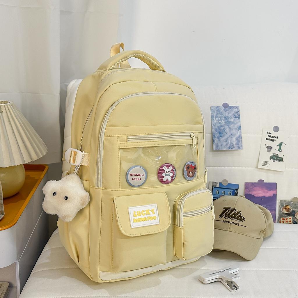 Schulrucksack hoher Wert Dopamin süßes Mädchen Rucksack Koreanischer ins College-Stil Mehrfachteilig Grund- und Sekundarschüler Rucksack
