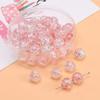 10mm Glass Floral Gradient Beads for Diy Jewelry Making - Perfect for Bracelets, Necklaces & Craft Accessories 20Pcs