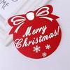 2PCS Heat Insulation Christmas Felt Coasters Antifouling Cup Mat Drink Pads Coasters  New Year