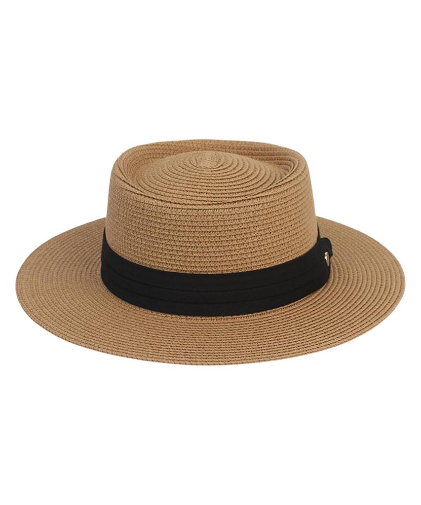 Yunibeosyeolkemiseuteuli Sweet Bk Line Brown Panama Hat Panama Hat