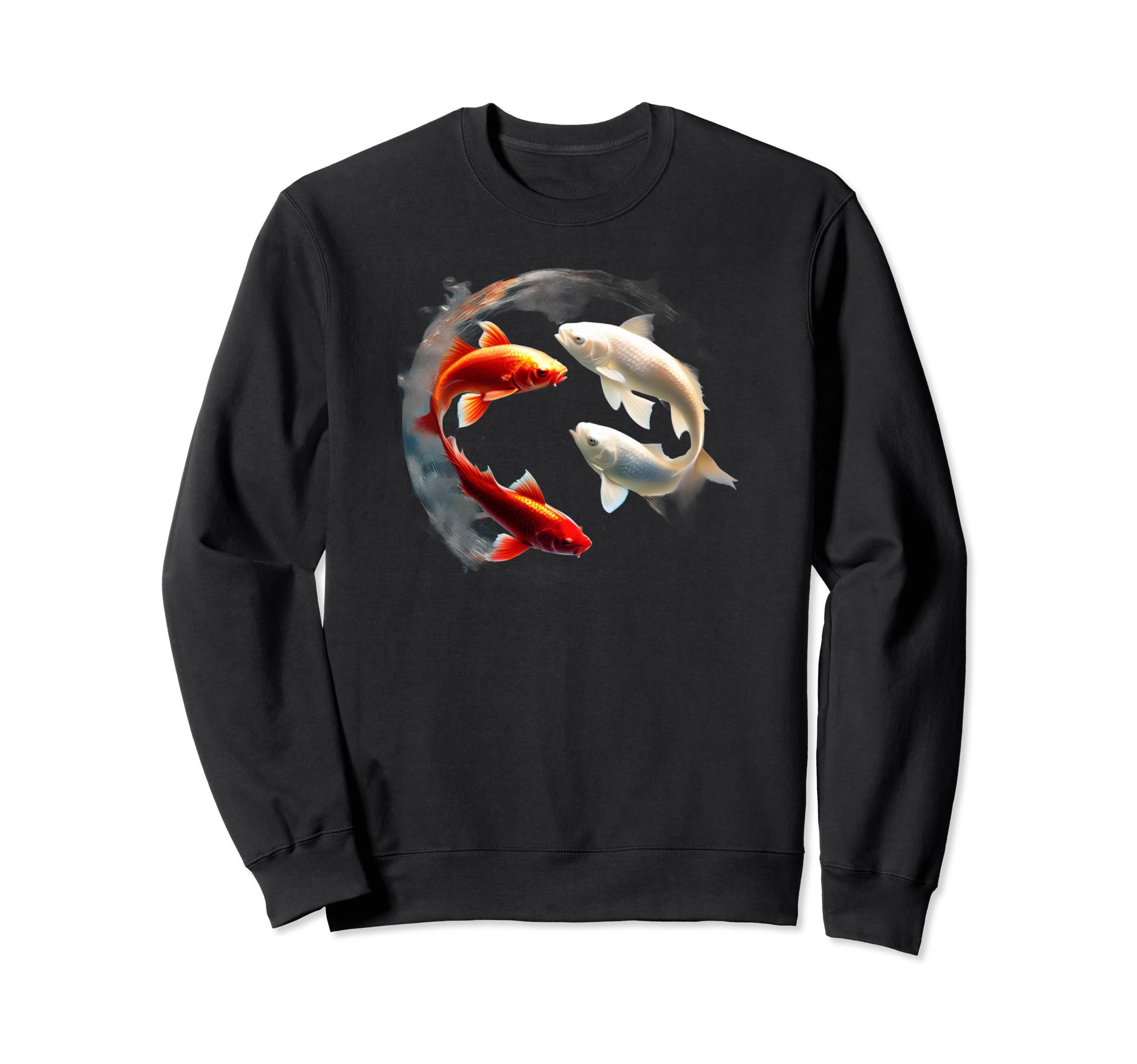 

Koi carp lucky charm nature animal motif fan sweatshirt чёрный