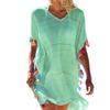 Women Tassel Dress Summer V Neck Ladies Blouse Shirt Swimming Tops Striped Bikini Cover Up