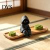 Ghost Desk Sculpture 3D Printed Hooded Man Figurine, Spooky Statue Shelf Aesthetic Room Decor Sitter, Halloween Party Desktop Decoration for