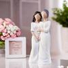 Mother and Daughter Statue Mother Embracing Daughter Sculpture Family Moment Suitable for Home Bedroom or Living Room Desktop Display