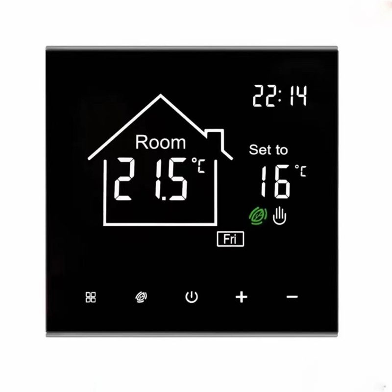 ABBY-Energy Efficient Tuya Smart Thermostat For Water Floor Heating, LCD Touch Screen, Remote Temperature Control