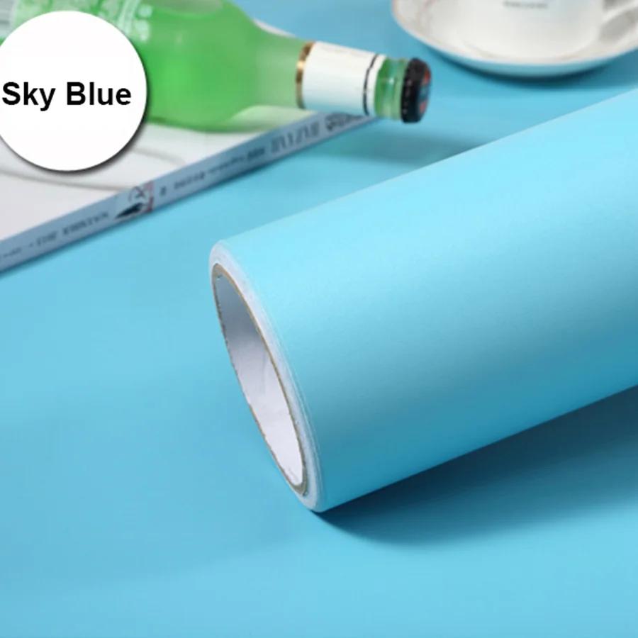 Pearl White DIY Decorative Film PVC Self Adhesive Wall Paper Furniture Renovation Stickers Kitchen Cabinet Waterproof Wallpaper