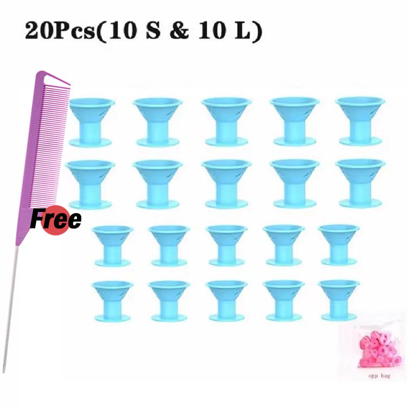 10/11//21 Stück Weiche Gummi Lockenwickler Silikon Hitzefreie Lockenwickler Keine Hitze Lockenwickler Friseur DIY Haarstyling Werkzeuge