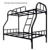 Children's Bunk Bed: Double Steel Iron Frame for Home & Rental Use