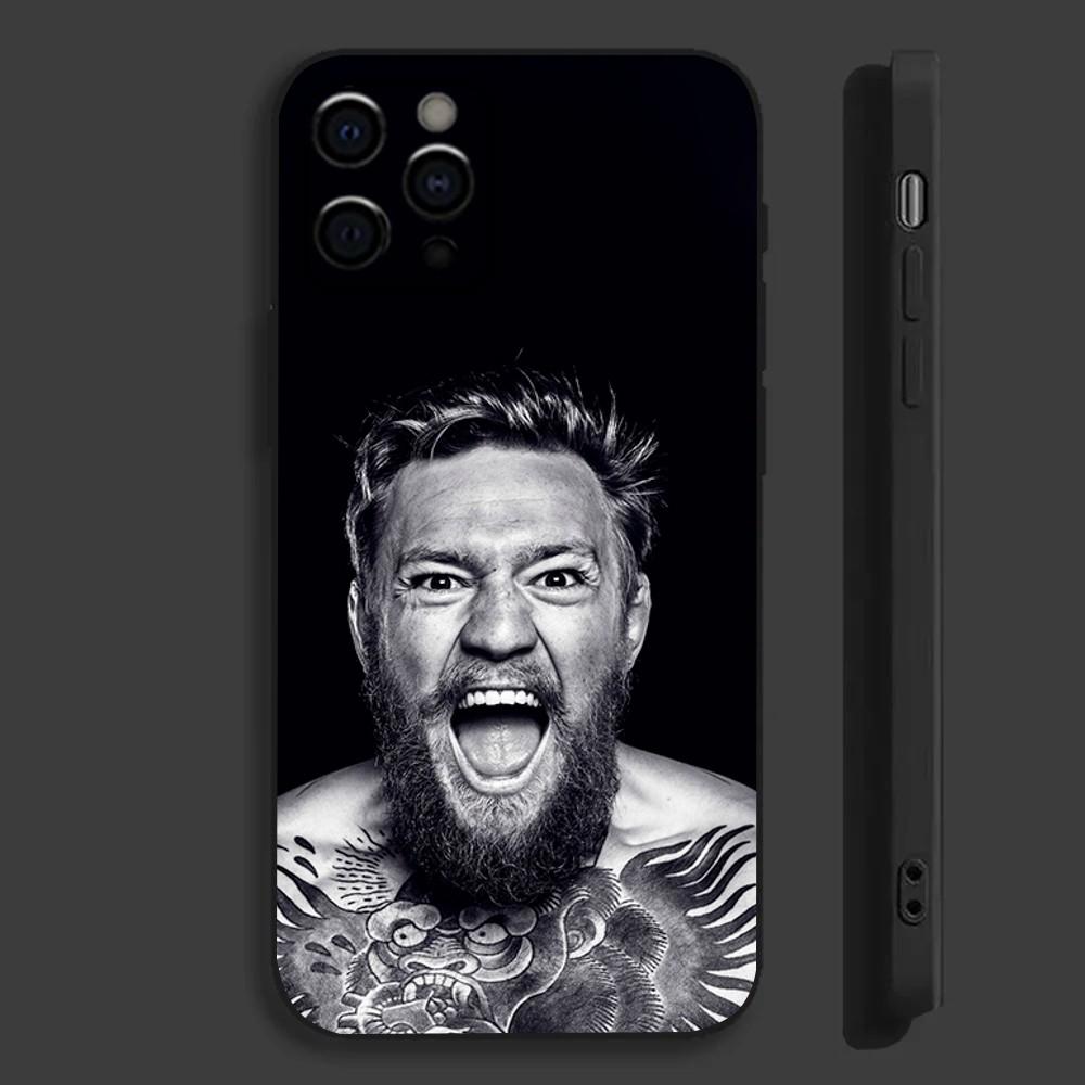 C-Conor M-McGregor Phone Case For Apple iPhone 15,14,13,12,11,Pro,X,XS,Max,XR,Plus,Mini Soft Black Cover