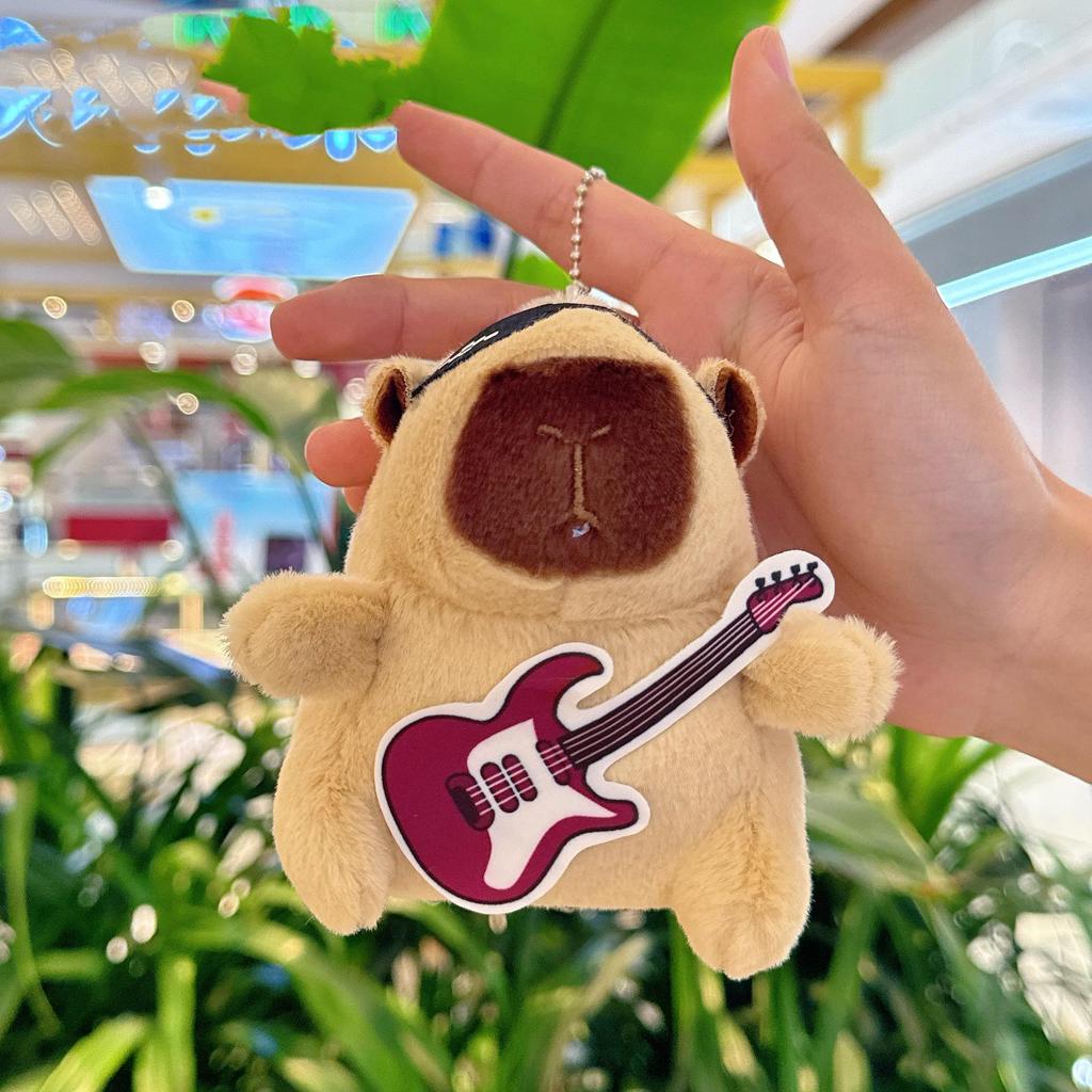 Cute Capybara Plush Toy Pendant & Keychain Charm
