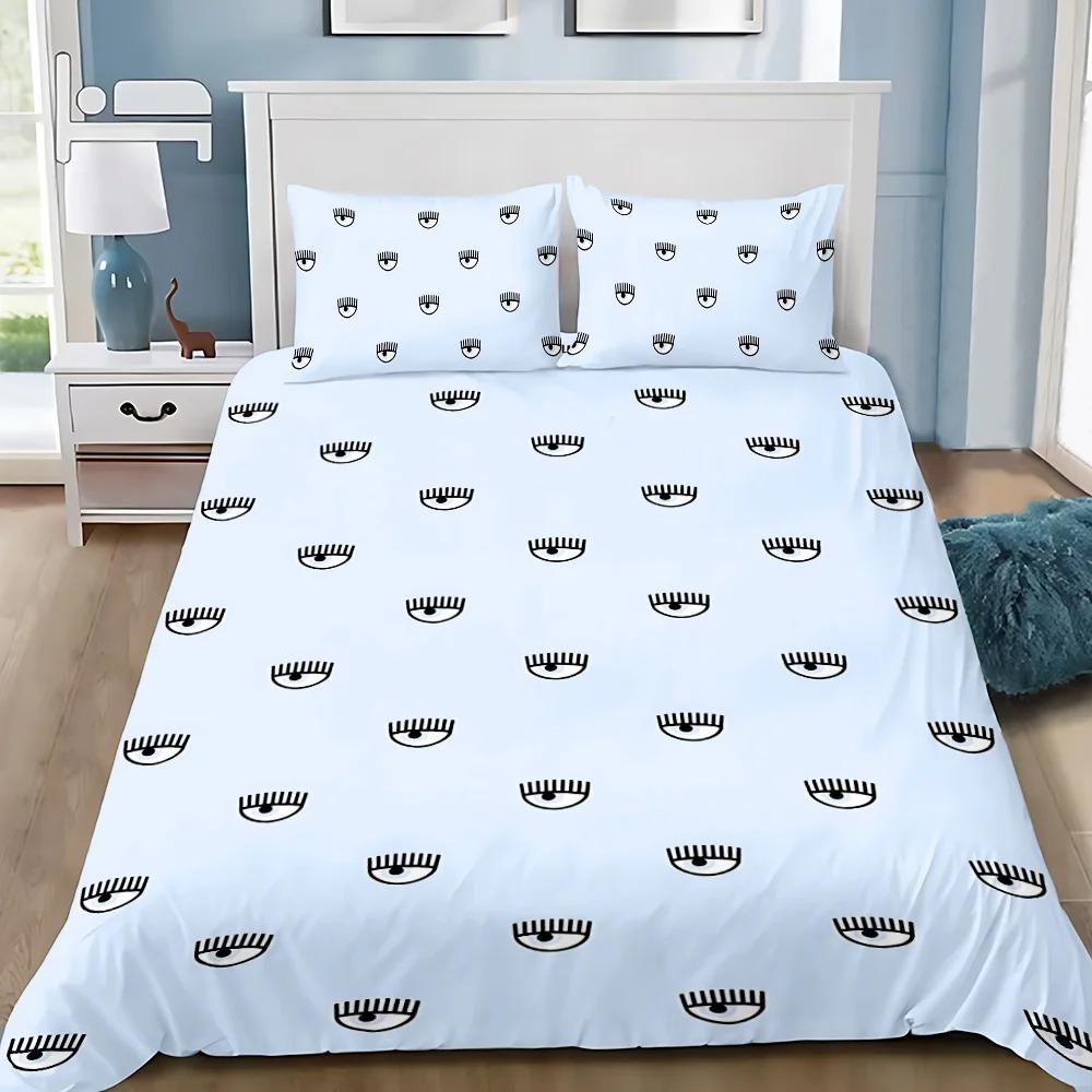 Eyes LOGO Duvet Cover Pillowcase Bedding Set F-Ferragnis Adult Boy Girl Bedroom Decoration Children Single Double Large Size