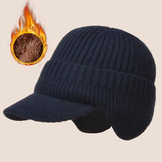 Buy Winter Men Knitted Hat Beanie Soild 