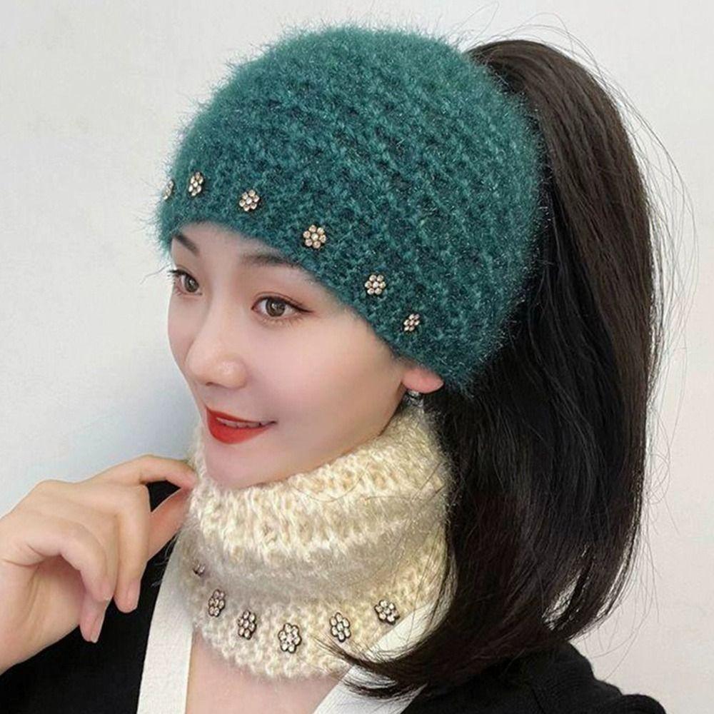 Warm Winter Wool Headbands Thicken Headscarf Fashion Neckerchief  Hair Accessories
