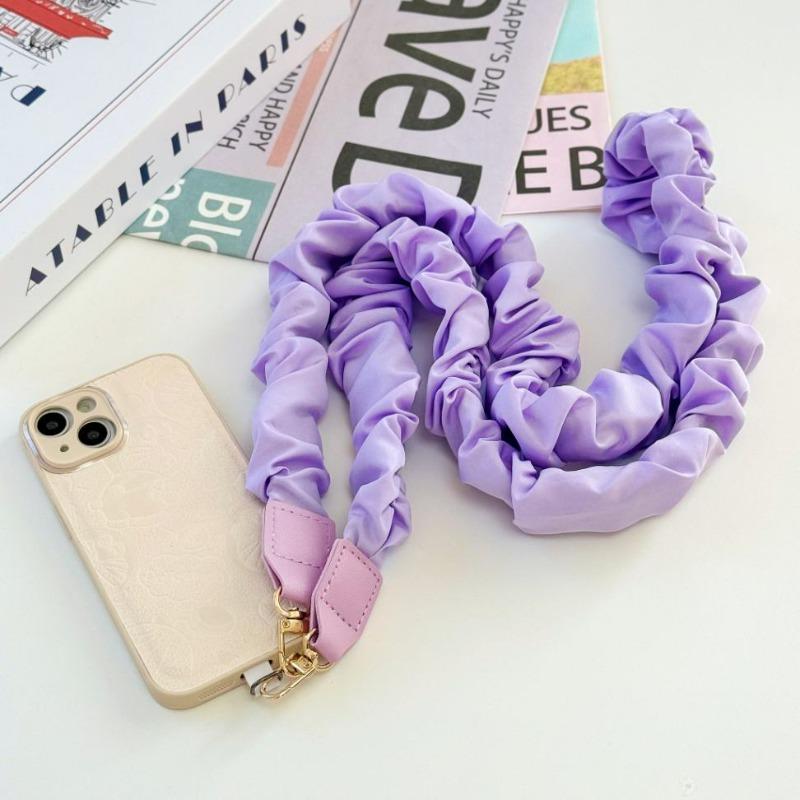 Premium Crossbody Folded Elastic Mobile Phone Lanyard Bag Pendant