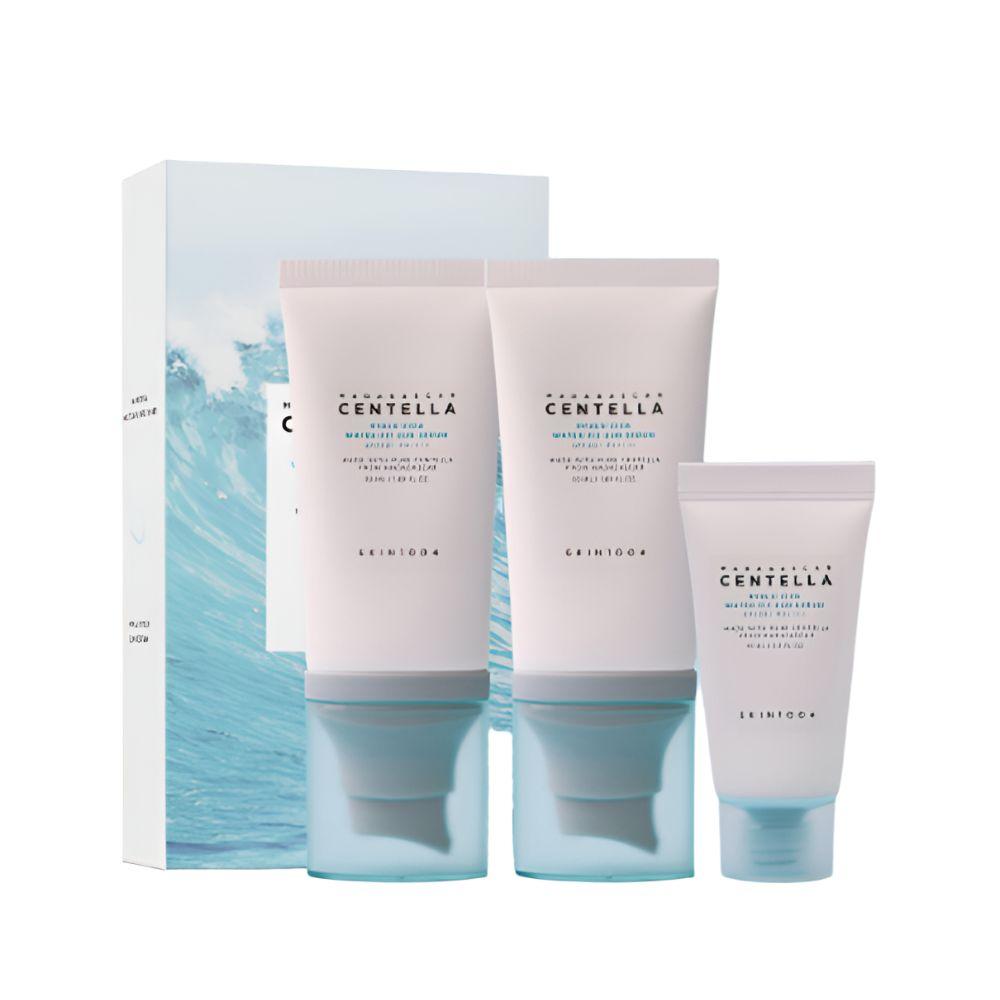 

Skin1004 Twin Pack Hyalu Cica Water Fit Sun Serum SPF50+ PA++++ Hydrating Sunscreen Set 50ml x2 + 15ml