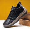 Brand Men Casual Leather Shoes Autumn Outdoor Man Driving Work Safety Boots Street Fashion Men Shoes Male Business Loafers Boots Comfortable Soft Sole