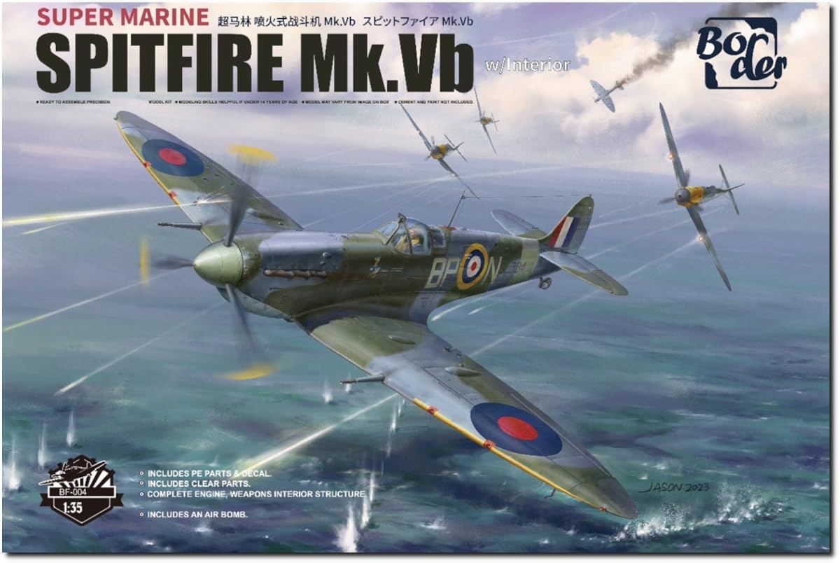 

Пластиковая модель Spitfire Border Model BF004 1/35 Mk.Vb с интерьером