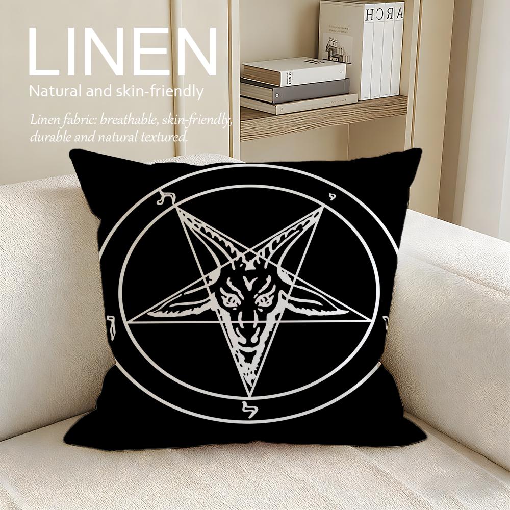 Art Pentagram Cushion Cover Pillowcase Set Pcs x x Breathable Washable Sofa Cushion Cover