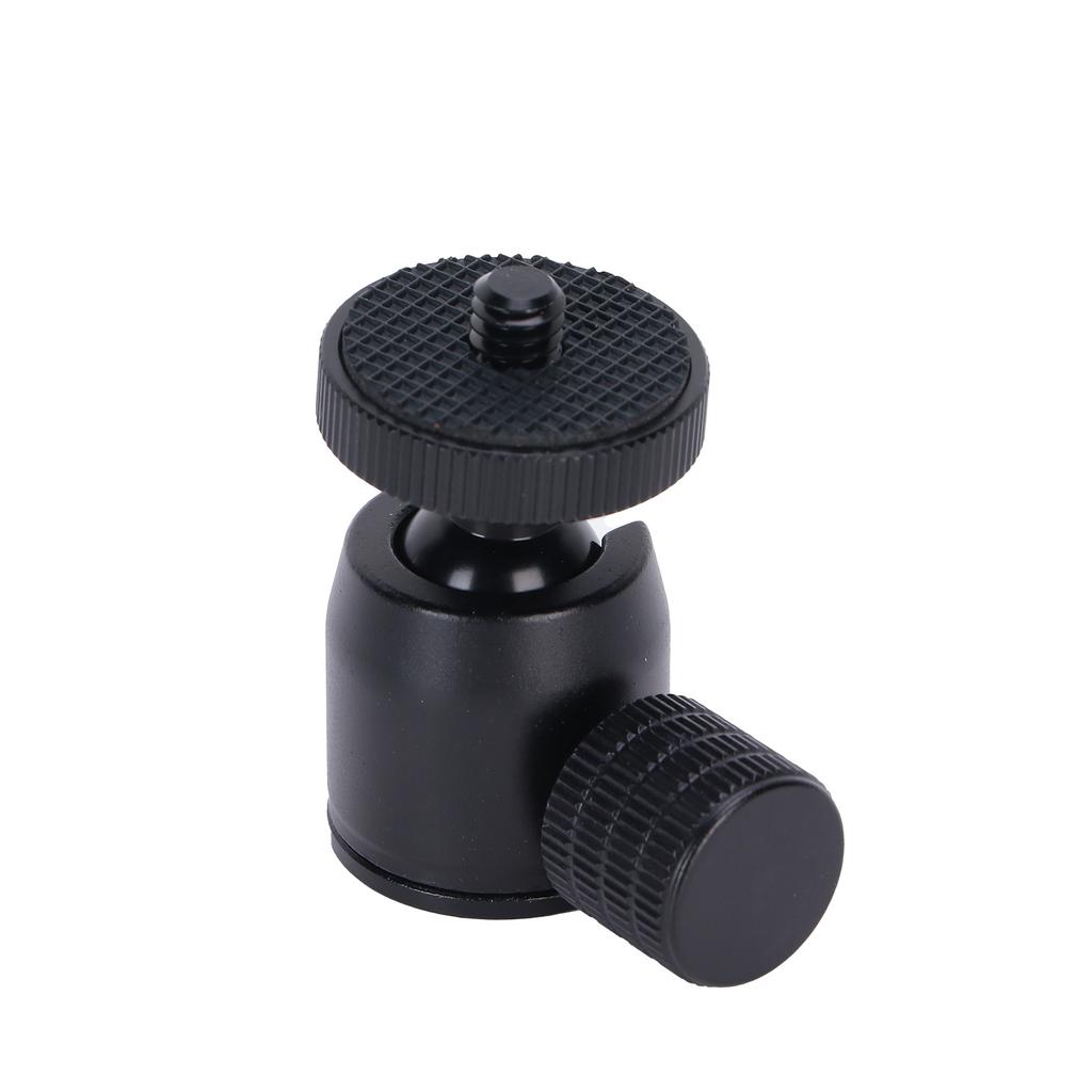 Mini Tripod Ball Head with 1 4 Inch Screw and Hot Shoe Mount Adapter for DSLR Camera Ring Light