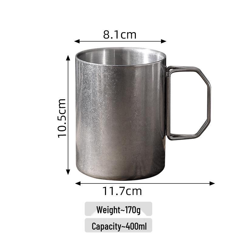 Retro Camping Foldable Cup & Bowl - Outdoor Picnic Tableware with Custom Logo