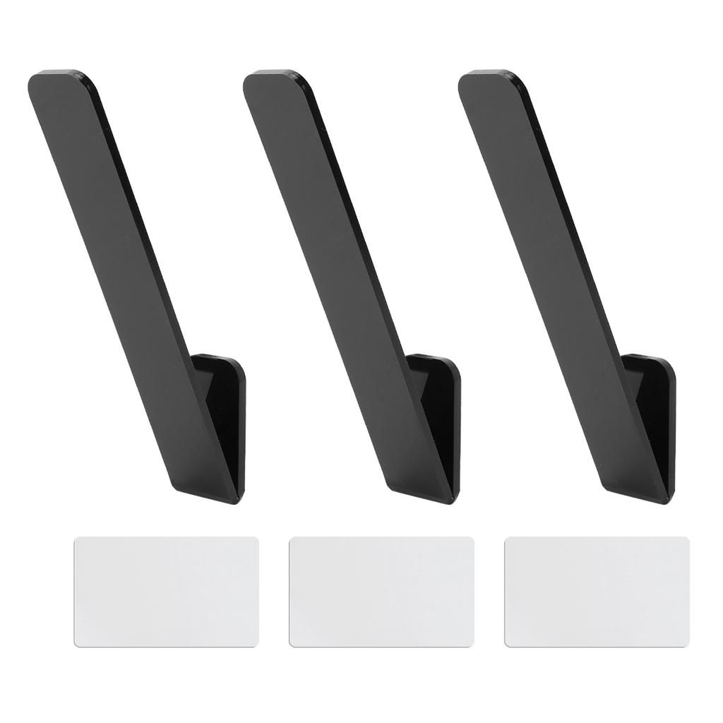 3 Stück Huthaken für Baseballkappen Transparentes Acryl V-Form Klebeaufhänger Organizer Halten 10