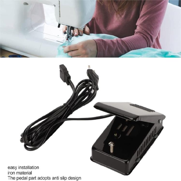 Geschwindigkeitsregelung Nähmaschinen-Fußpedal Elektronisches Nähpedal Kunststofftextur Geeignet für Heim- und Profianwendung