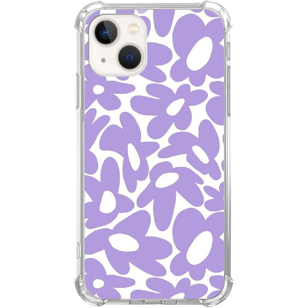 Pink White Black Christmas Trees Case Compatible with iPhone 15, Winter Christmas Cartoon Case for iPhone 15, Cool TPU Bumper Phone Case Cover