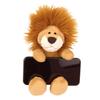 NICI Lion Mobile Plush W12xD19xH23cm Stand, German-made, Toy, Gift, Animal, Lion, Fluffy, Smartphone/Mobile Stand, Brown,
