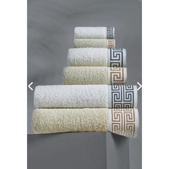 6-teiliges Badeset aus türkischer Baumwolle, Gesichtshandtuch, Badetuch, 6-teilig