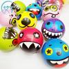 6.3cm PU Monster Face Elastic Stress Relief Ball - Creative Cartoon Children's Sports Toy