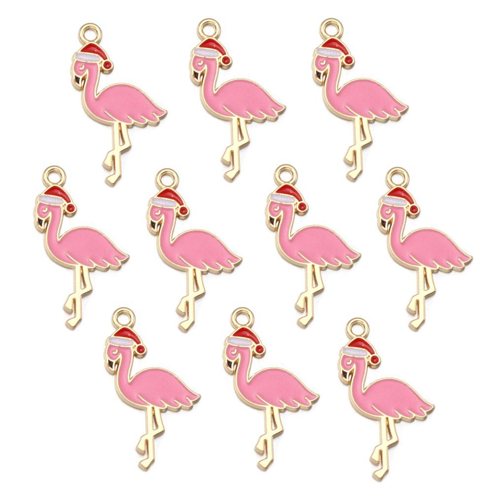

10pcs/lot Alloy Drop Oil Pendants Flower Alpaca Cactus Shaped Charm For DIY Fashion Christmas Necklace Earrings Jewelry Gifts