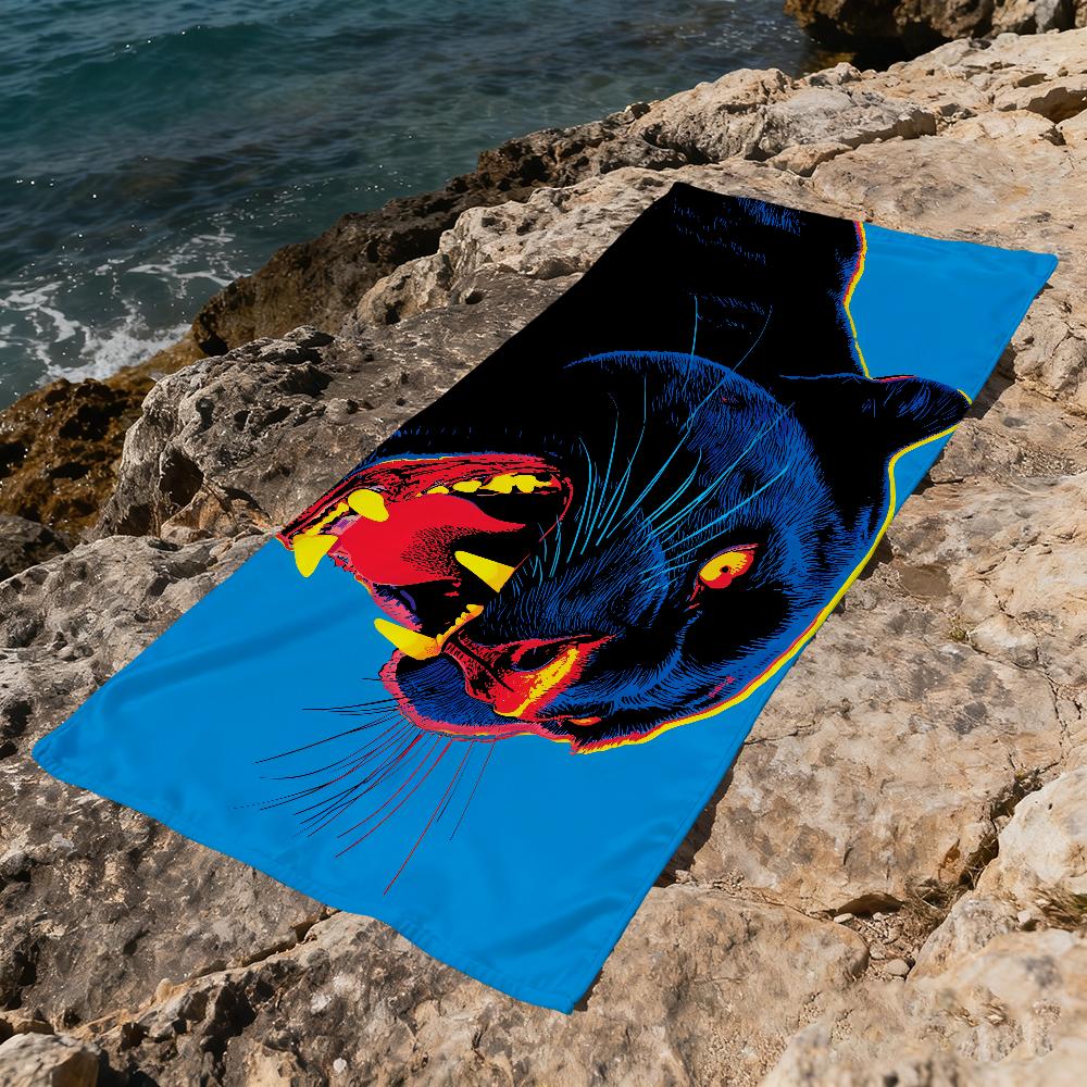 Black Panter Towel Beach Quick Dry Soft Pool Towels Gift for Travel Gym Shower Camping sports