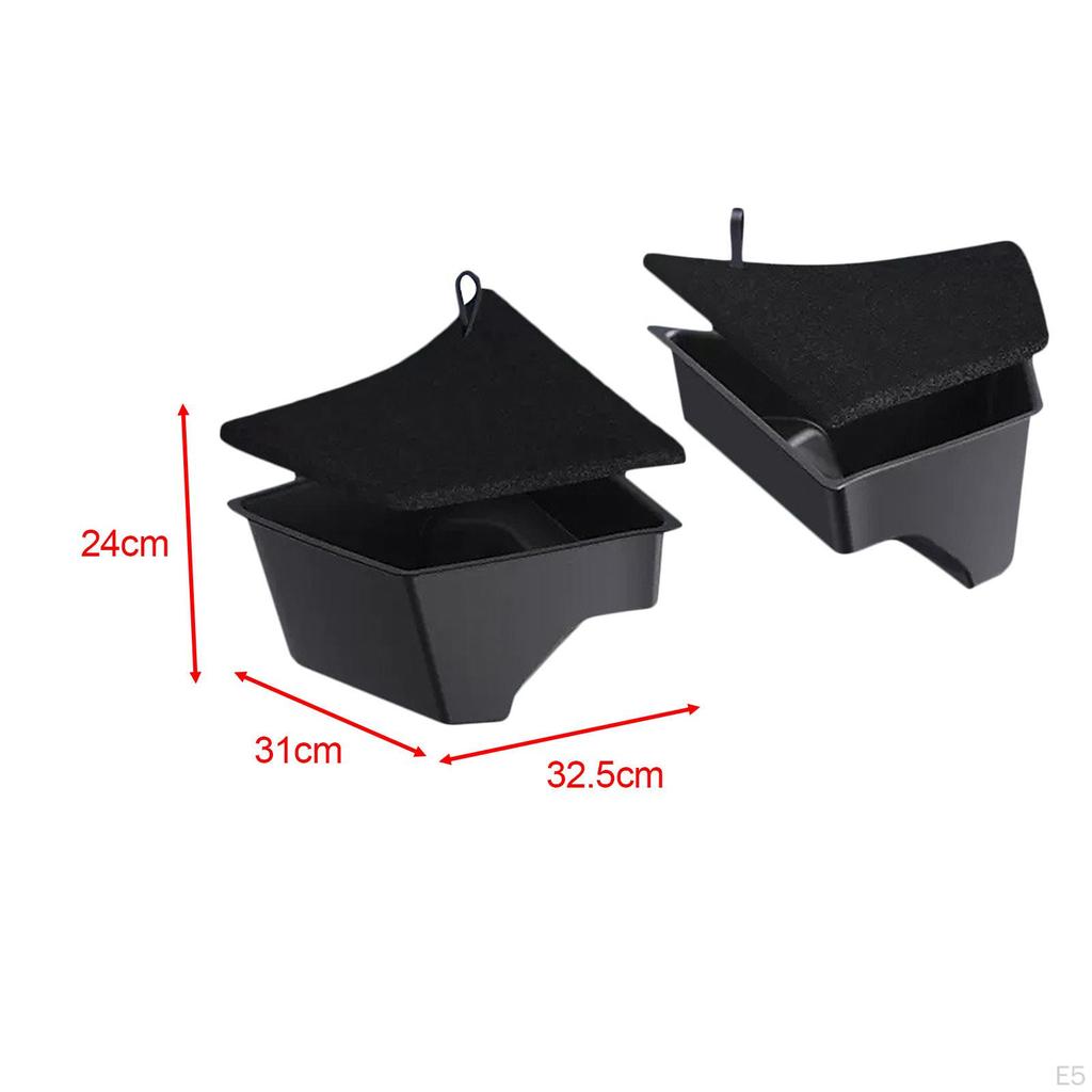 2 Pezzi Scatola Contenitore Organizer Laterale per Bagagliaio Posteriore