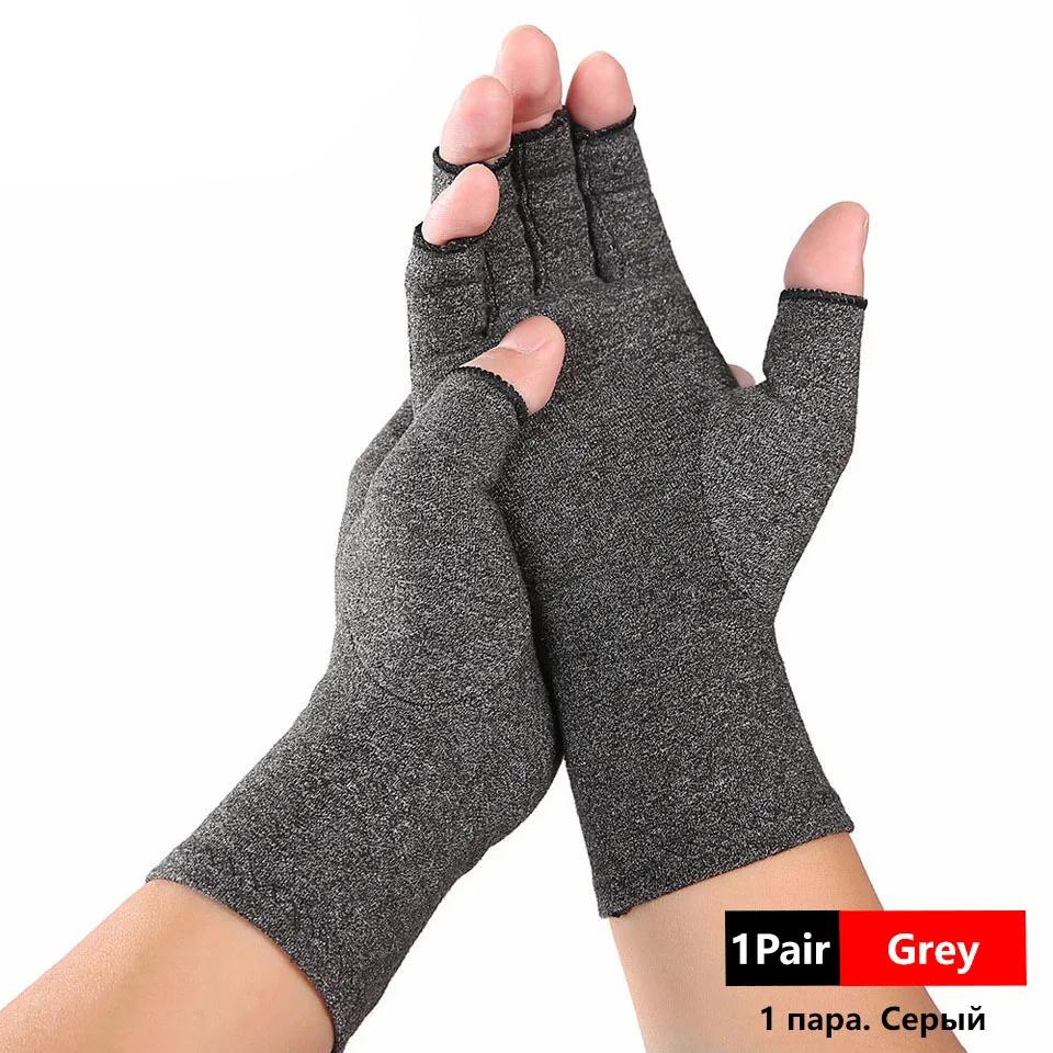 1 Pair Compression Arthritis Gloves Wrist Support Joint Pain Relief Hand Brace Therapy Wristband for Women Men