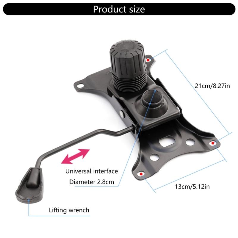 Sturdy Office Chair Platform Base Plate with Rust Resistant Coating for Home Offices & Conference Rooms Professional Use