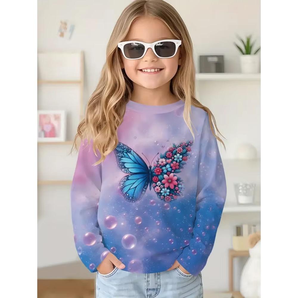 Cartoon Animal Capybala T-Shirt Autumn O-Neck Long Sleeve Fashion Girl Clothes Comfortable Casual Sports Outerwear Home Wear T-Shirt
