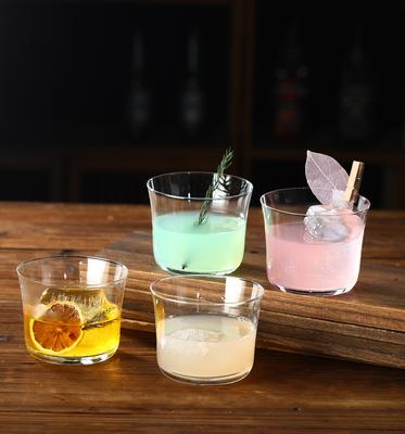 4PCS Clear Water Tumbler Water Glass Cup Whiskey Glass Set Of 4