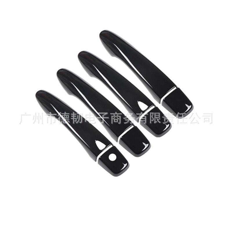 

Накладка на дверную ручку Qashqai 16-22, глянцевая черная защитная накладка