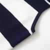 2026 New Women's European & American Style Striped Sleeveless Knit Lapel Dress