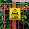 2D Flat, 1pc, Retro Metal Sign, Decorative Plaque and Ornament, Safety Warning Theme, Humorous Style, Suitable for Decorating Yards, Garages
