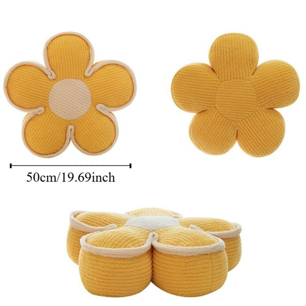Soft Flower Pillow Flower Shaped Seat Cushion Multifunctional Sofa Decor Cushion Office