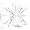 Foldable LED Christmas Star White 43 cm
