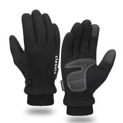 Gants hiver chauds polaire épais extérieur équitation conduite sports gants écran tactile polaire