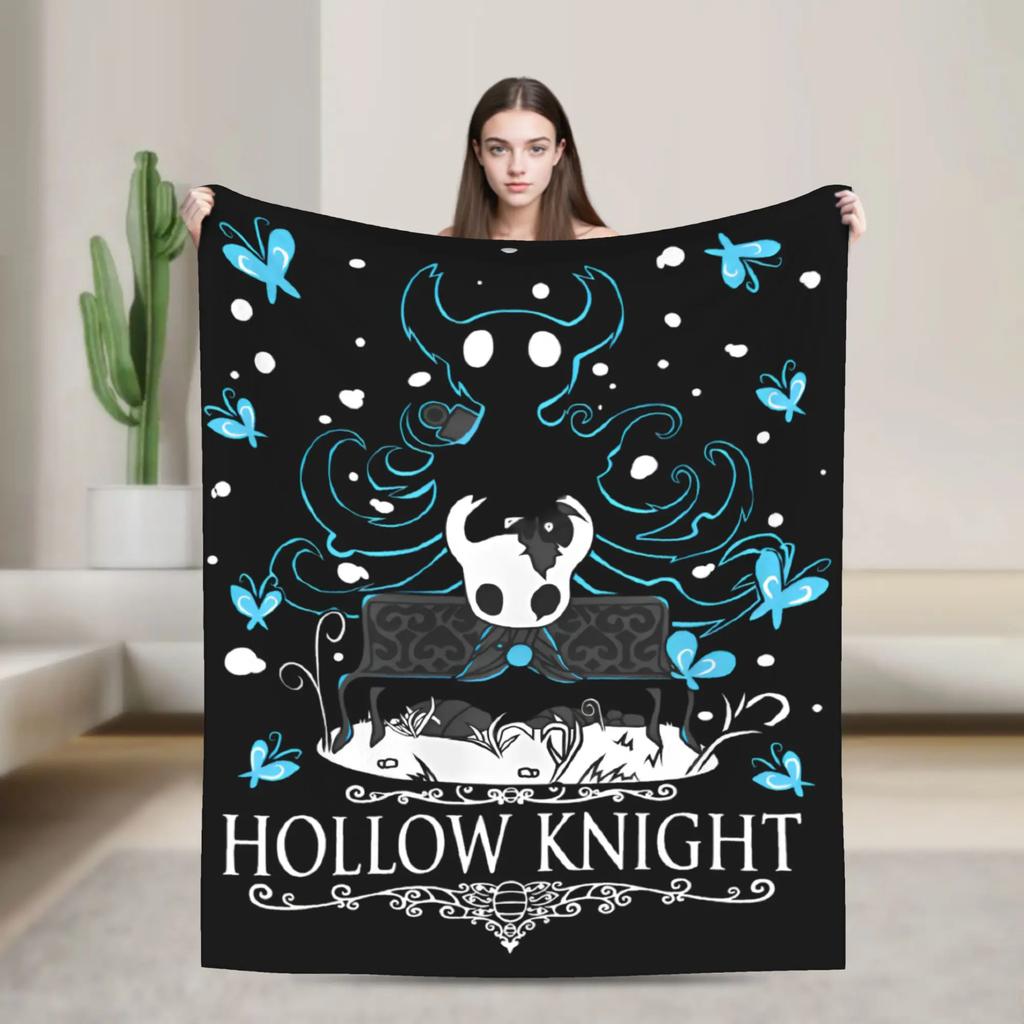 Hornet Hollow Knight Silksong Bug Warrior Plush Blanket Soft Warm Throw for Home Car Decor