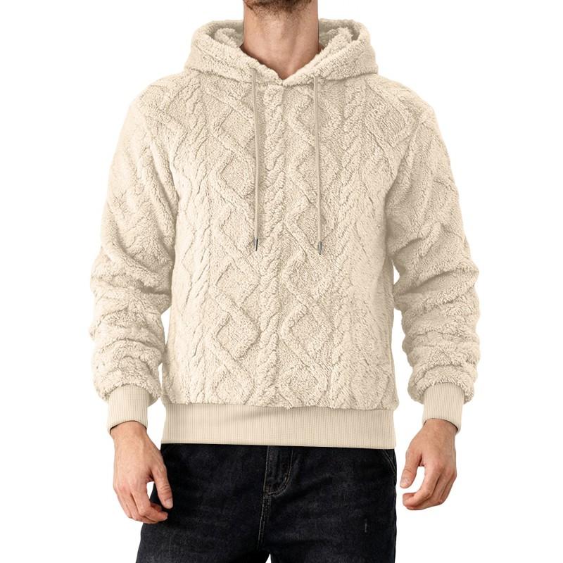 Plus Size Mens Hooded Sweatshirt Fleece Lined Athletic Casual Fall Winter 2025