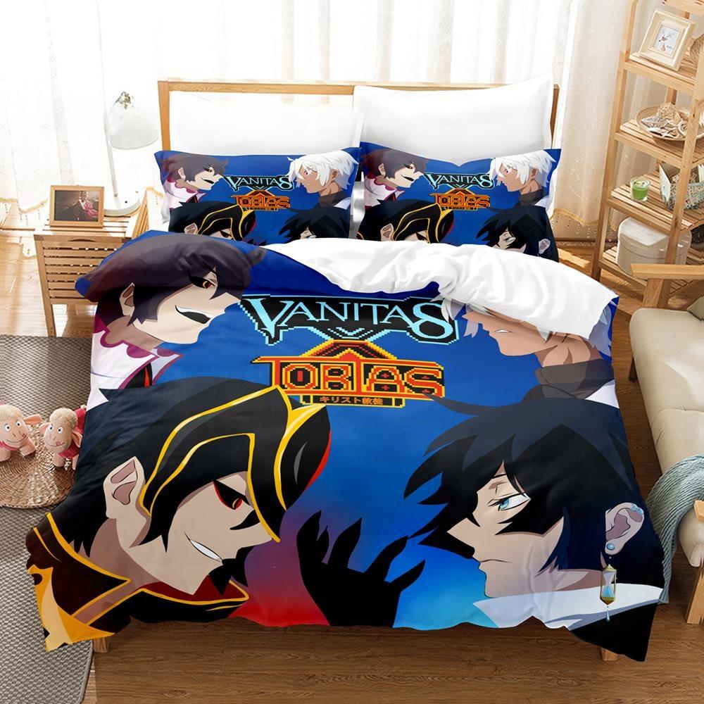 3D Print Anim The Case Study Of Vanitas Bedding Set Single Twin Full Queen King Size Bed Set Adult Kid Bedroom Duvet Cover Sets