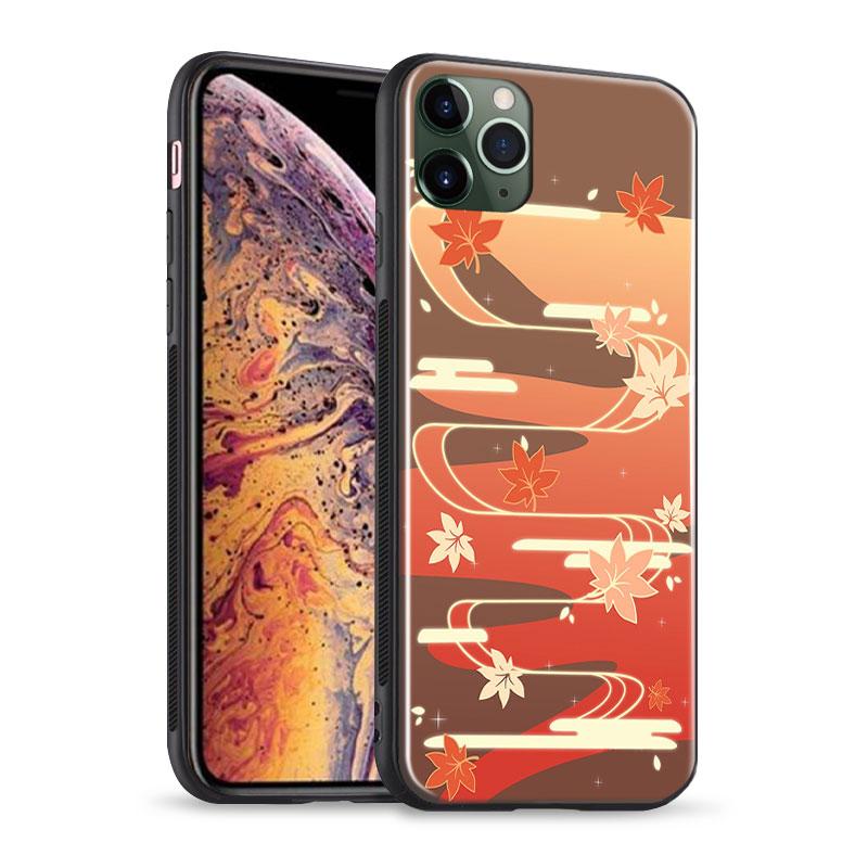 

Kazuha Leaf Art Genshin Imapct силиконовый стеклянный чехол для телефона чехол для iPhone SE 6 6s 7 8 Plus X XR XS 11 12 Mini Pro Max iPhone 12Pro MAX&Tempered Glass Case