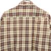 Sears 70s Made in USA Vintage Check Pattern Long sleeve CPO shirt L Brown Men's Used