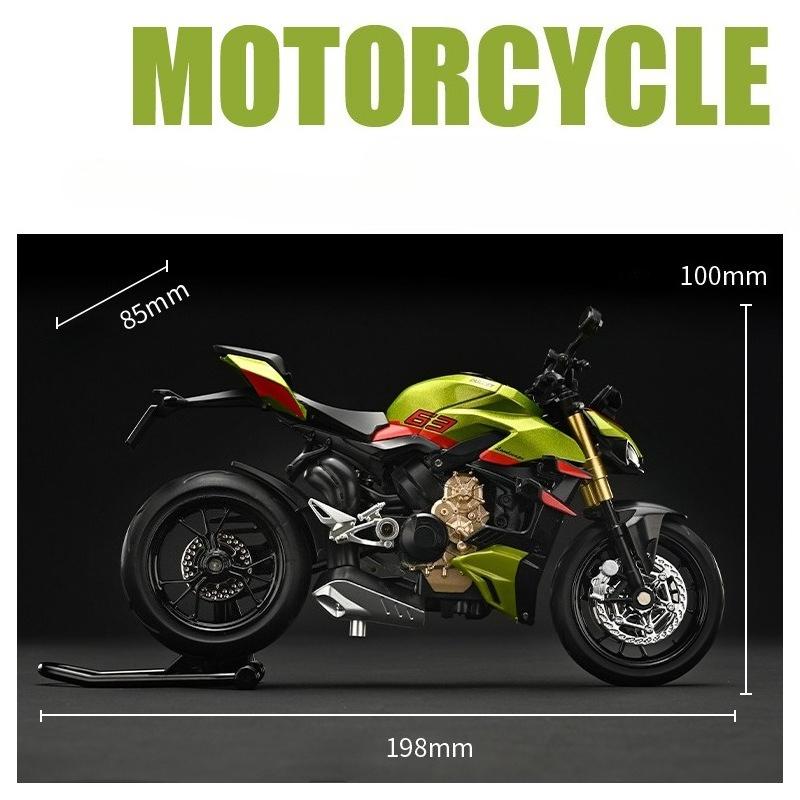 2026 Simulation 1/12 Scale Ducati V4S Alloy Motorcycle Model Alloy Toy Vehicle Birthday Gift Collection Miniature Voiture Home Decor Motorcycle